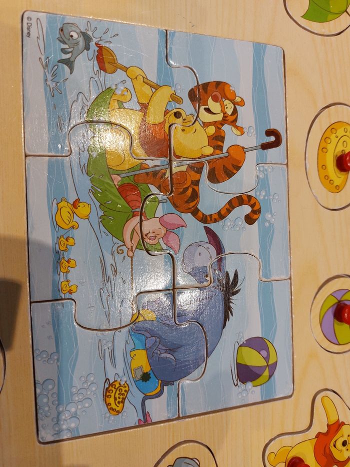 Puzzle en bois winnie l'ourson - photo numéro 4