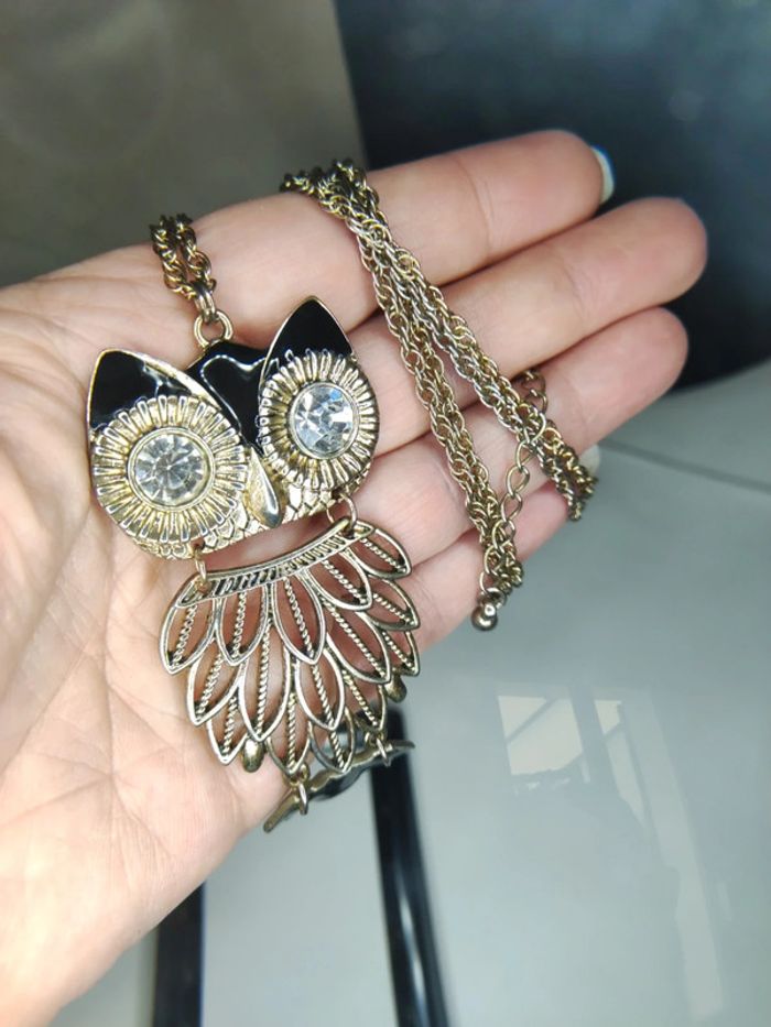 Sautoir chouette articulée - photo numéro 6