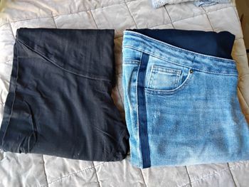 Lot 2 pantalons grossesse 