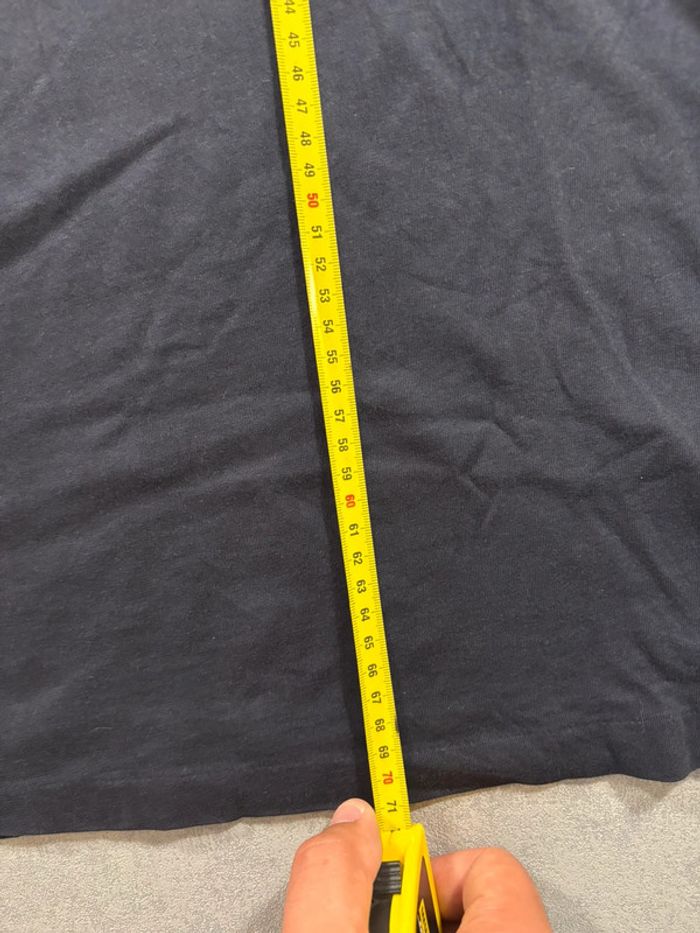 T-shirt manche longue Ralph Lauren Bleu marine logo brodé rouge Taille M - photo numéro 13