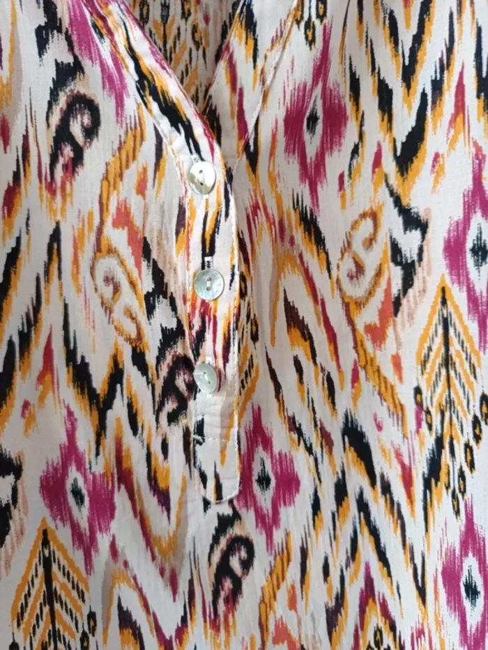 Blouse Sarah John t.36 100% coton - photo numéro 4