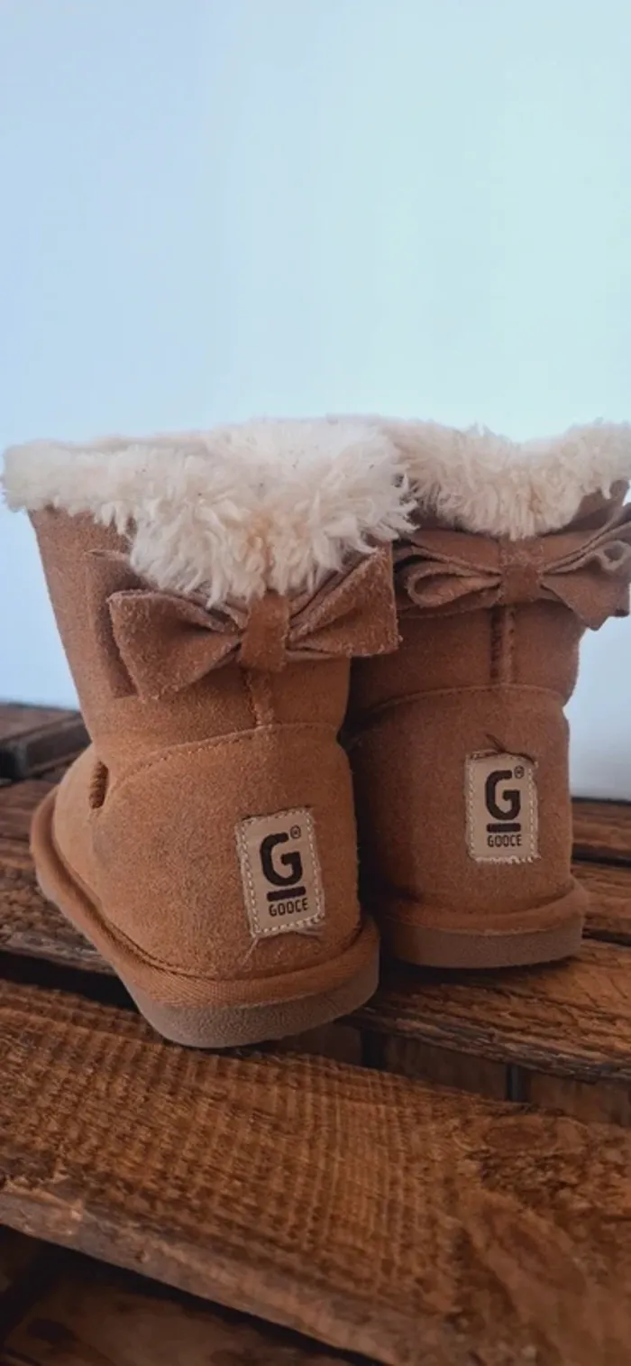 Bottines Gooce enfant – camel & beige - Taille 26 LA tendance - photo numéro 4