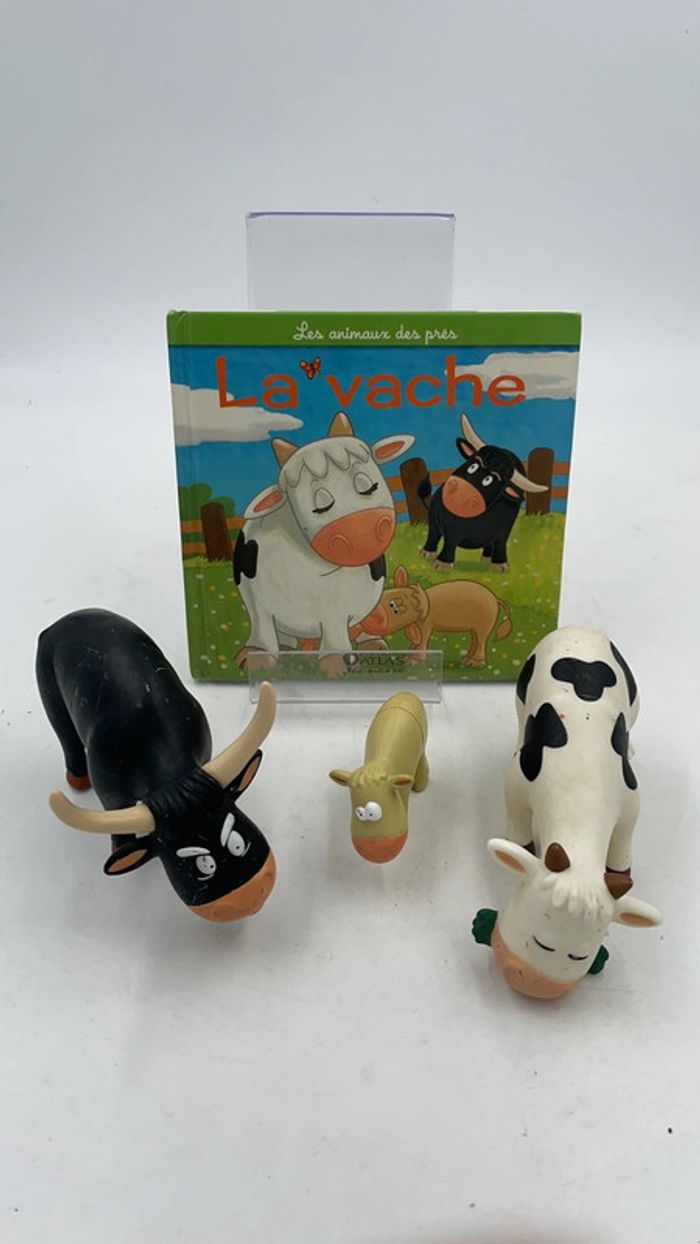 Livre les animaux de la ferme Altaya la vache + Figurines