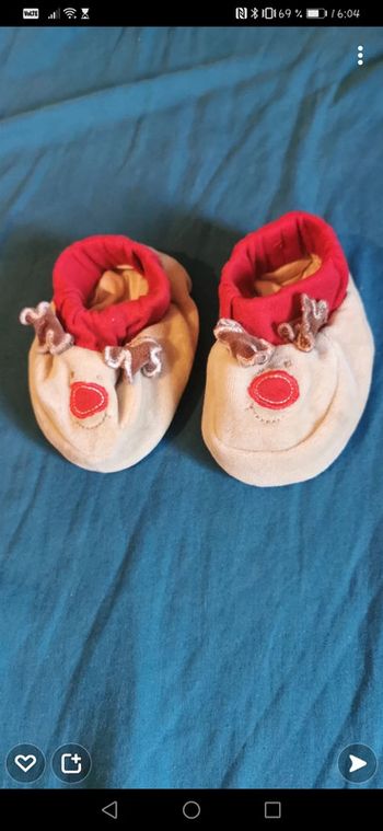 Chausson renne cerf mixte