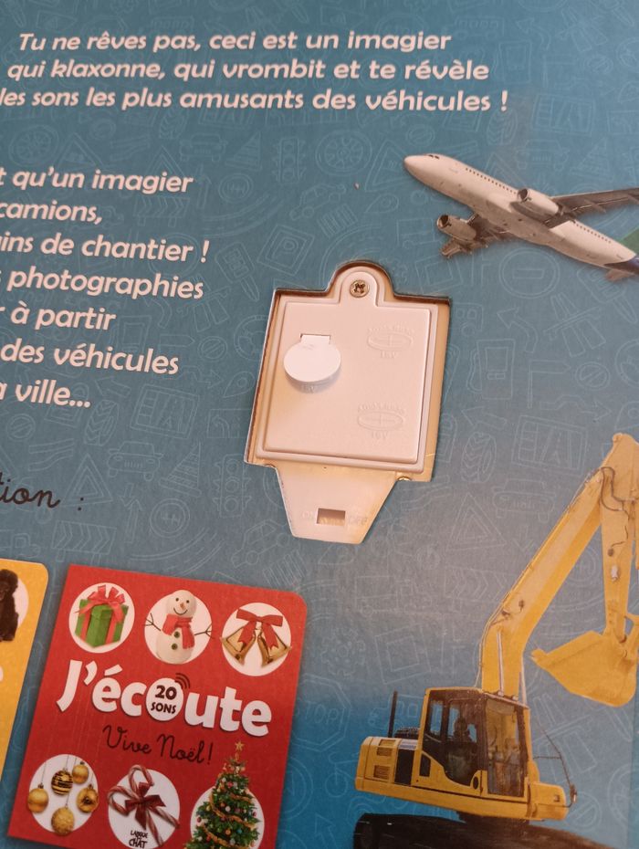 Livre sonore j'écoute les véhicules neuf - photo numéro 3