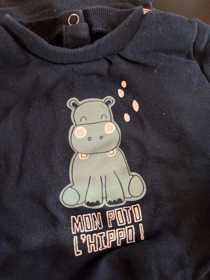 Lot sweat-shirt kiabi 6 mois - photo numéro 2