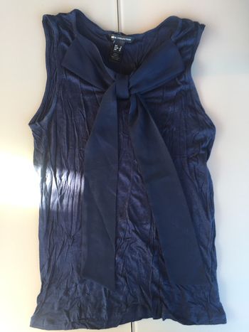 débardeur bleu marine mango