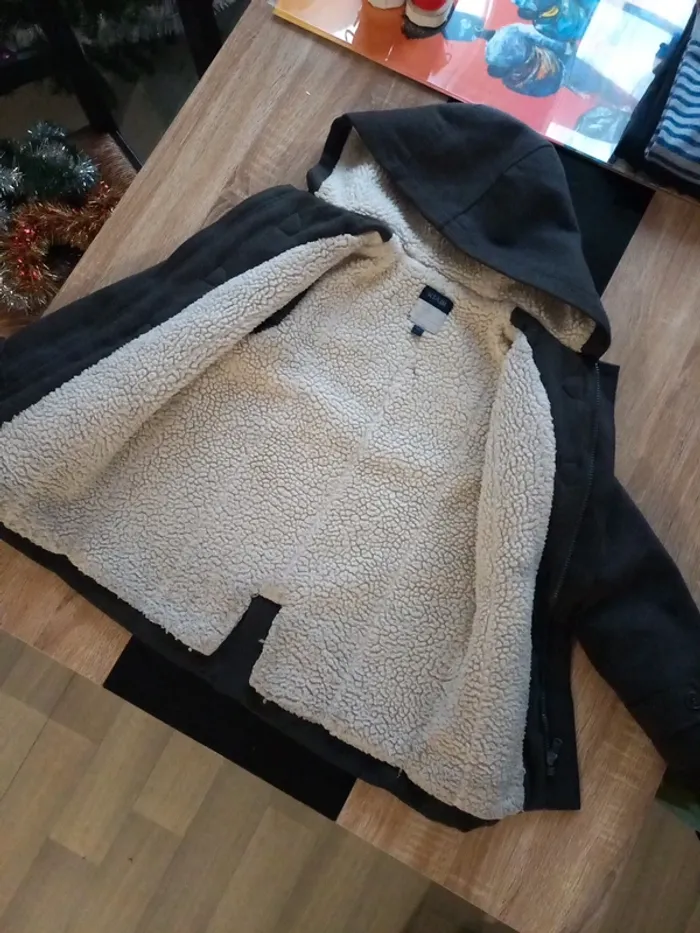 Manteau fille gris anthracite 10 ans - photo numéro 6