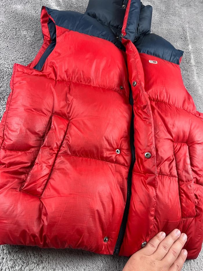 Doudoune sans manches Tommy Jeans Rouge & Bleu Marine – Taille S - photo numéro 9