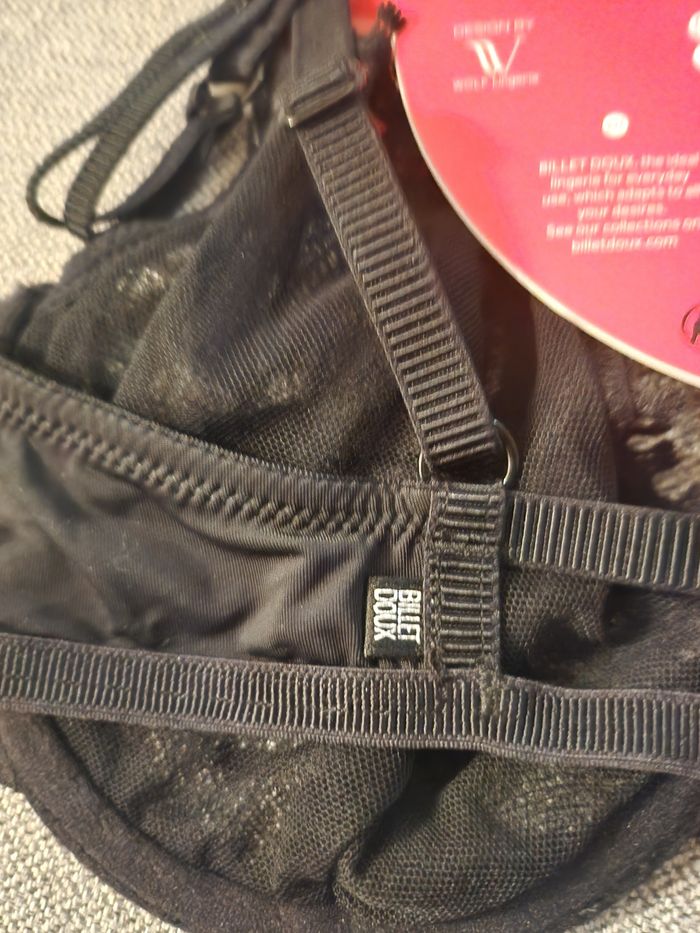 Soutien gorge noir billet doux neuf 90 B - photo numéro 5