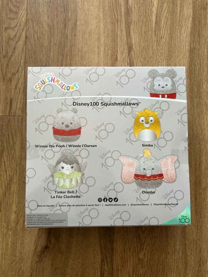 Lot 4 peluches Disney 100 Squishmallows - photo numéro 2