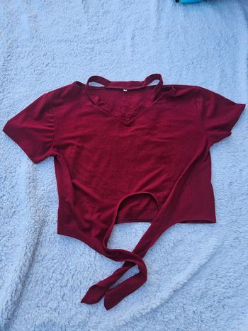 T-shirt Court Rouge