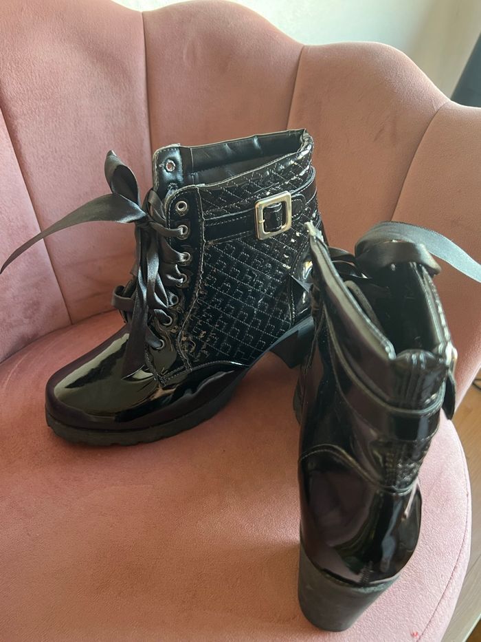 👉Bottines noires vernies à talon – pointure 41 (EU) 🖤 - photo numéro 4