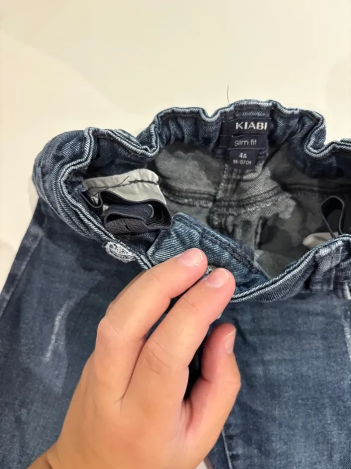 Jeans bleu Slim fit 4 ans réglable Kiabi - photo numéro 3