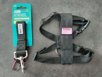 Harnais + Laisse sécurité auto chien "Zolux/AniOne" - Taille S - Neuf