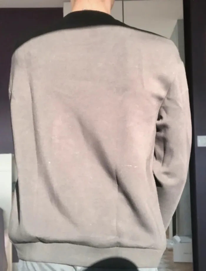Sweat-shirt sans capuche noir mango - photo numéro 3