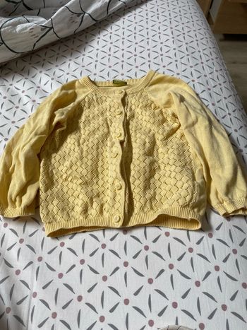 Gilet jaune bébé fille 23 mois 86cm