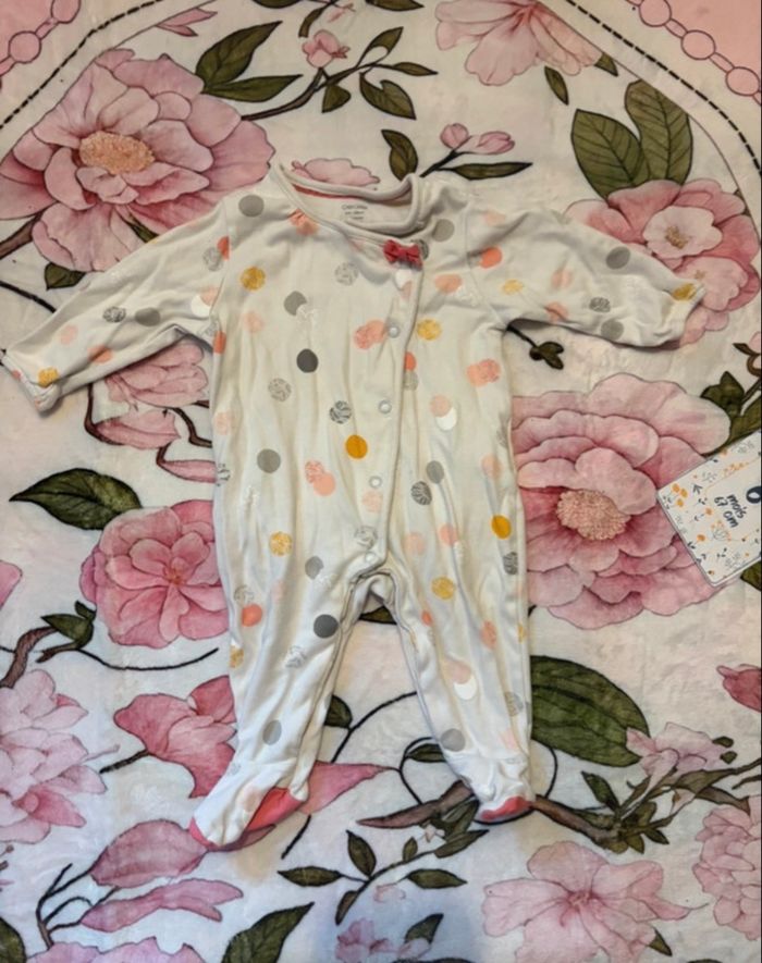 lot 3 pyjamas 6 mois fille très bon état - photo numéro 3