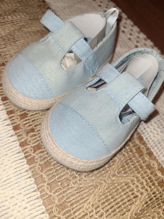 Chaussons bebe bleus 12/18 mois - photo numéro 2