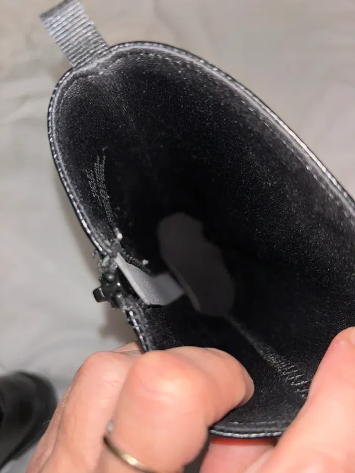 Botte style motard mi mollet H&M t27 - photo numéro 5