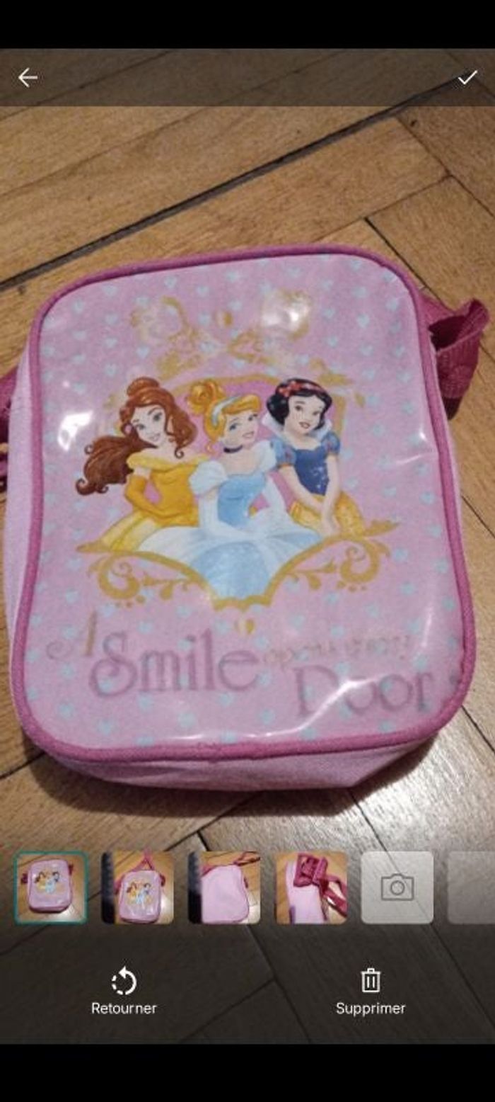 Sac à goûter"princesses Disney", sac " princesse"