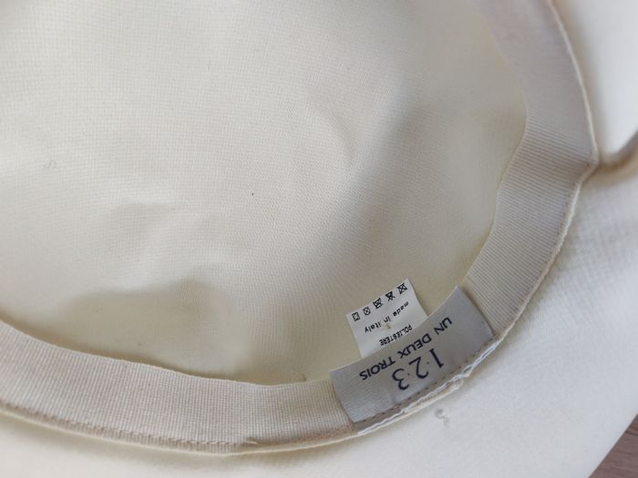 Chapeau de cérémonie couleur écru avec nœud accessoire vintage - photo numéro 6