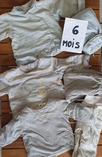 Lot de pyjamas hiver 2 pièces 6mois garçon