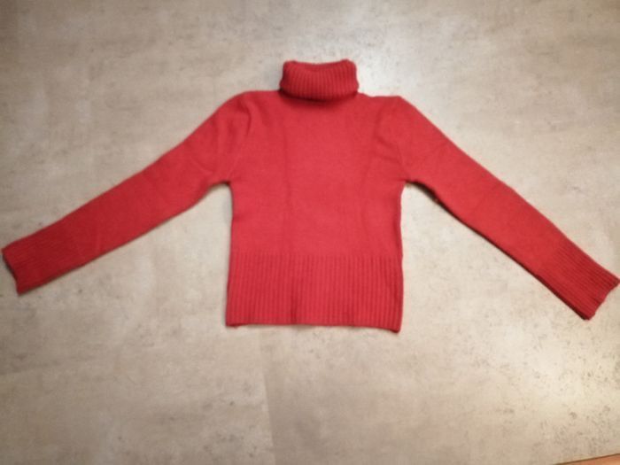 Pull col roulé rouge Taille 38 Divided H§M