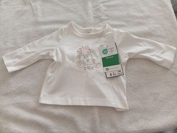 Tee shirt manches longues 1 mois 