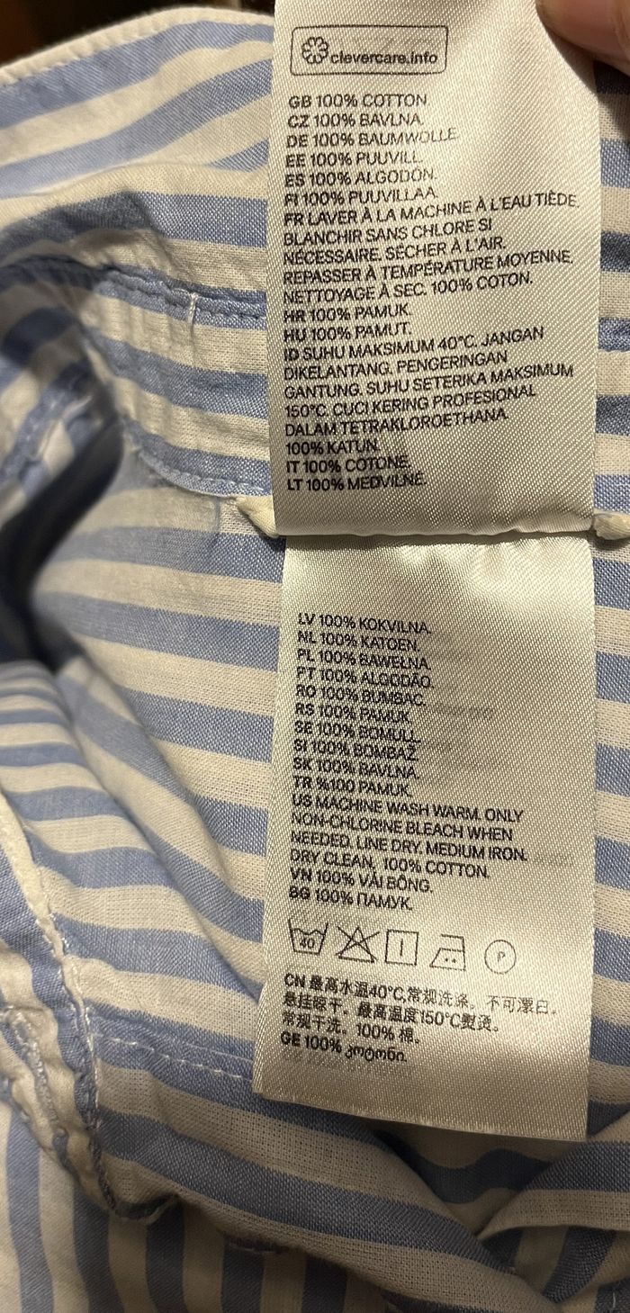 Chemise XXL à rayures (XS) - photo numéro 4