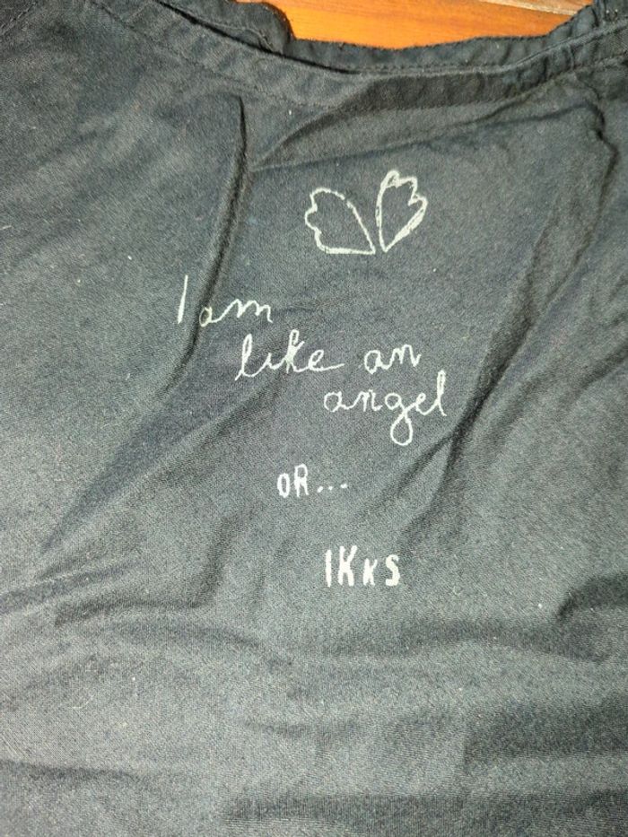 Débardeur IKKS noir argent 2 - 3 ans - photo numéro 2