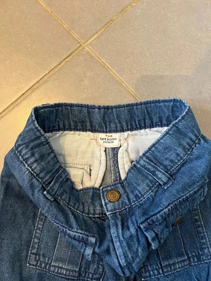 Jupe en jean avec 2 poches devant & derrière - Tape à l’œil - Be curious - Bleu marine - 3 ans - photo numéro 2