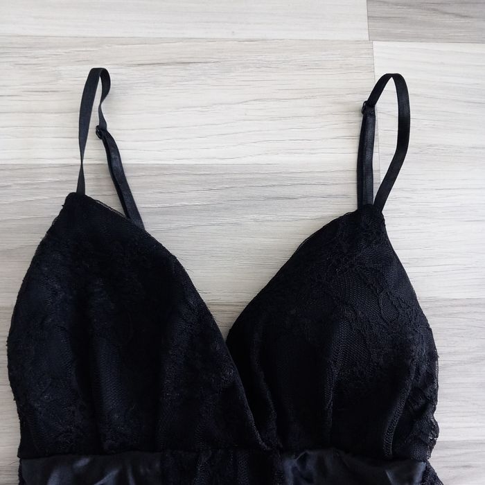 Robe de soirée noire à bretelles taille 38 - photo numéro 2