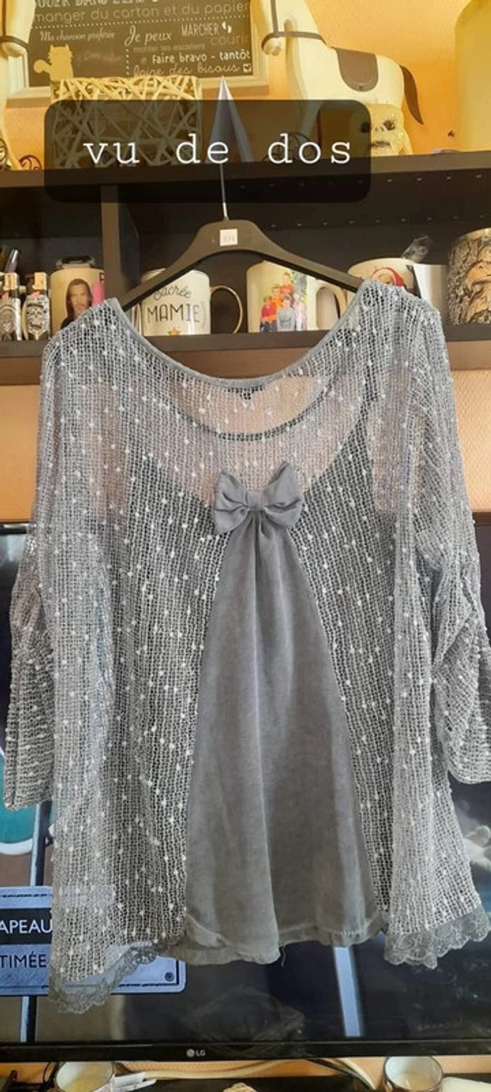 Pull avec debardeur - photo numéro 2