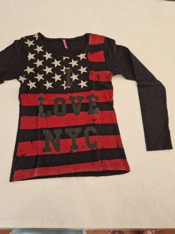 Tee shirt manche longue taille 14 ans