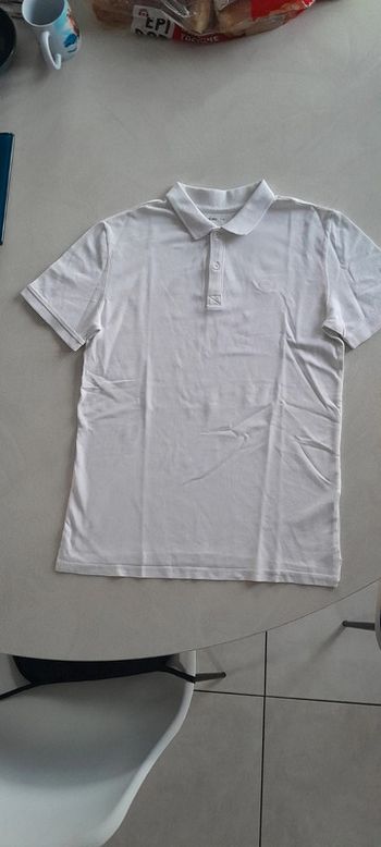 Polo manches courtes blanc