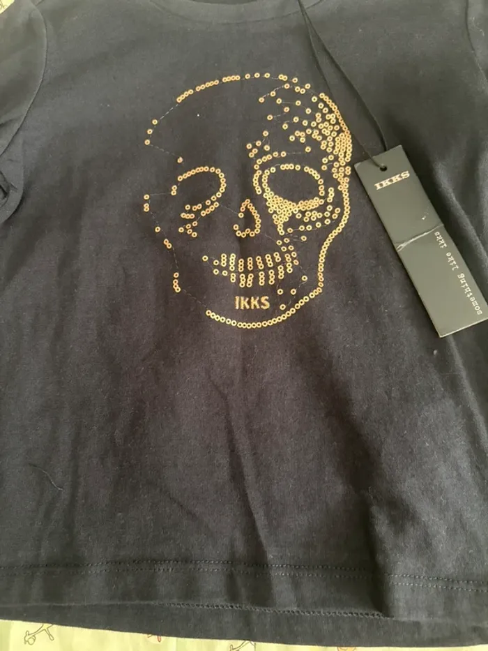 T-shirt manches longues fille 5 ans ikks - photo numéro 2