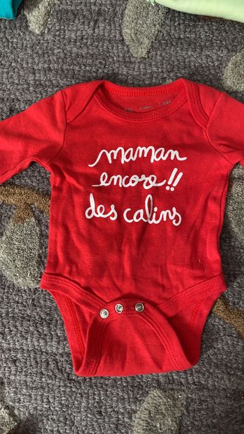 Bodys manches longues mixtes 1 mois