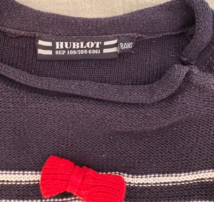 Pull marin fille Hublot 8 ans - photo numéro 3
