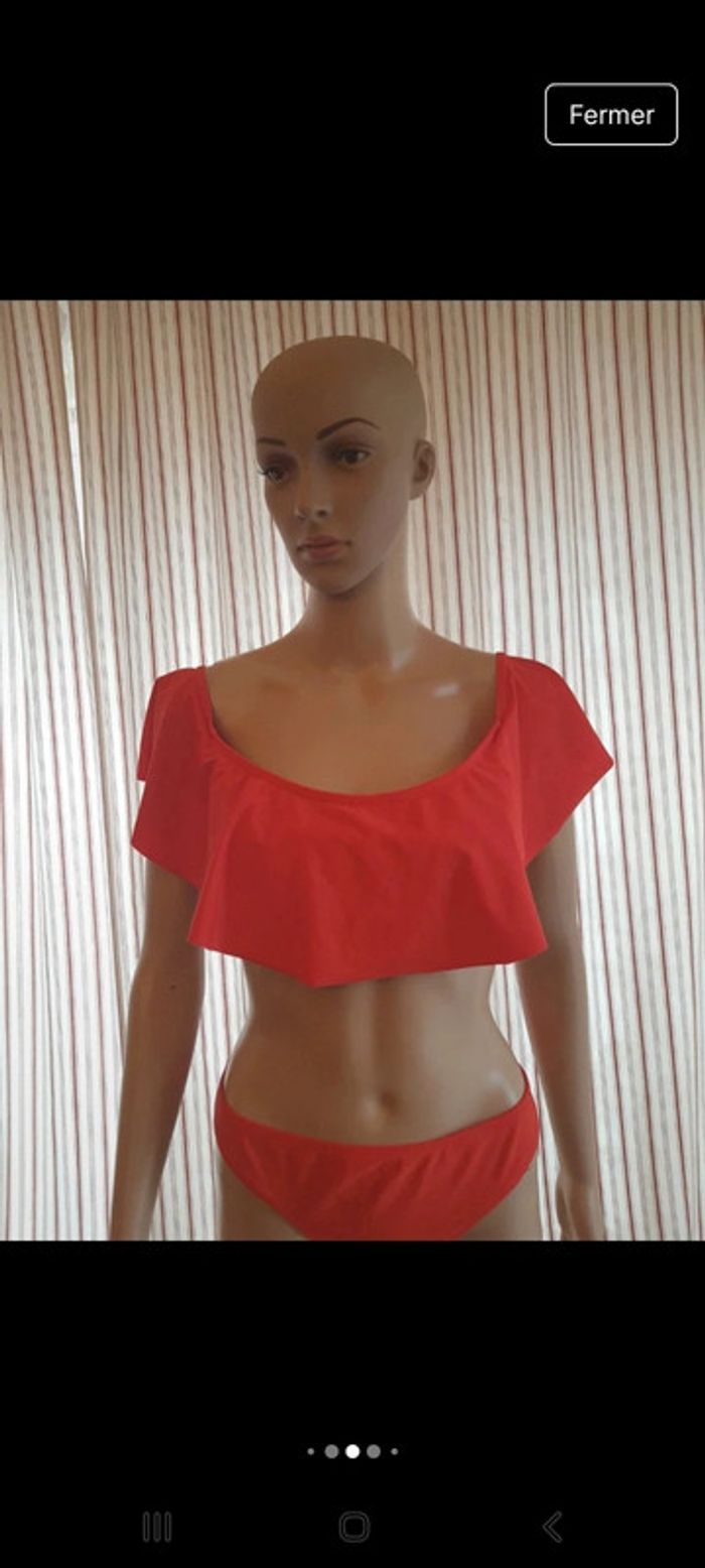 Jolie Bikini Pimkie rouge fr 42 trés bonne état - photo numéro 4