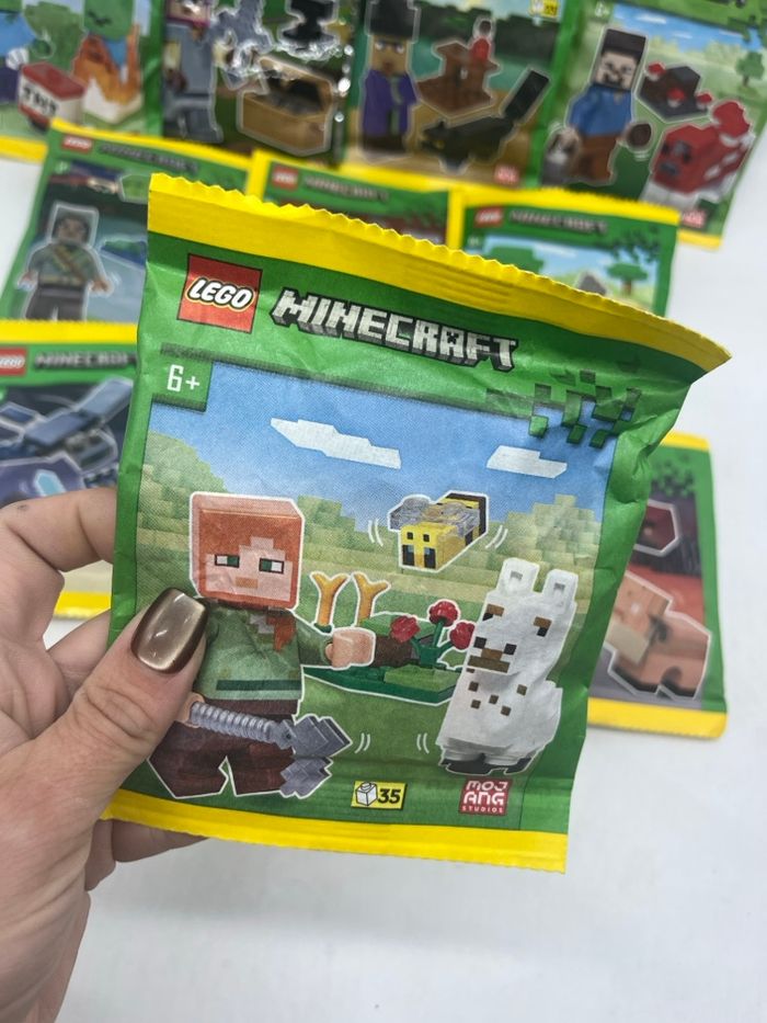 Lot de 10 Lego polybag Minecraft Avec leurs figurines avec leur animaux Neuf - photo numéro 2