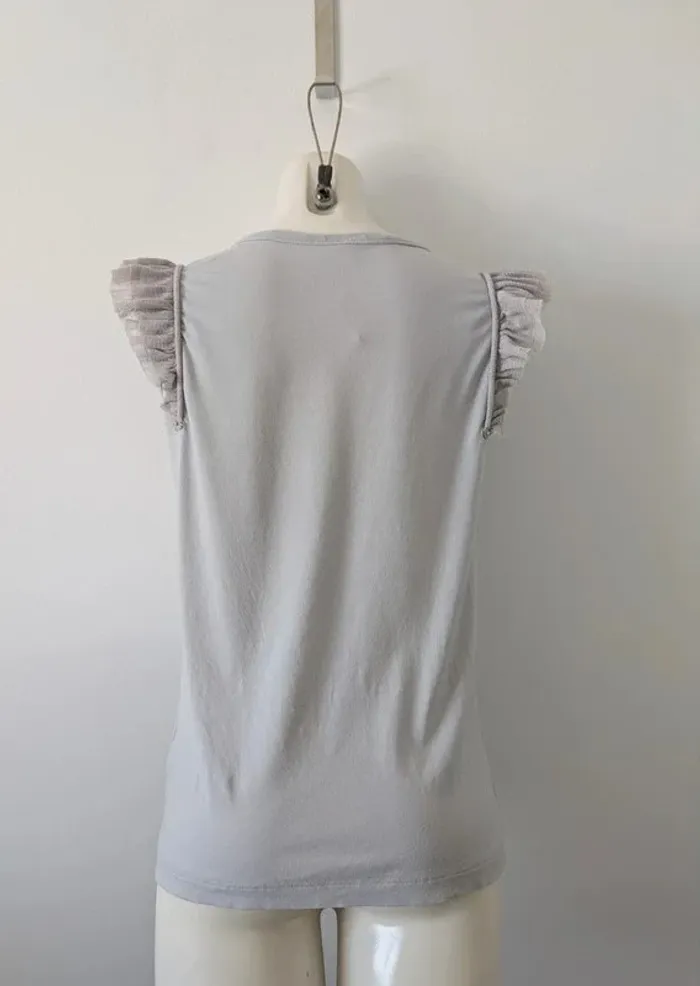 T-shirt d'été gris - Cop Copine - taille 2 - photo numéro 3