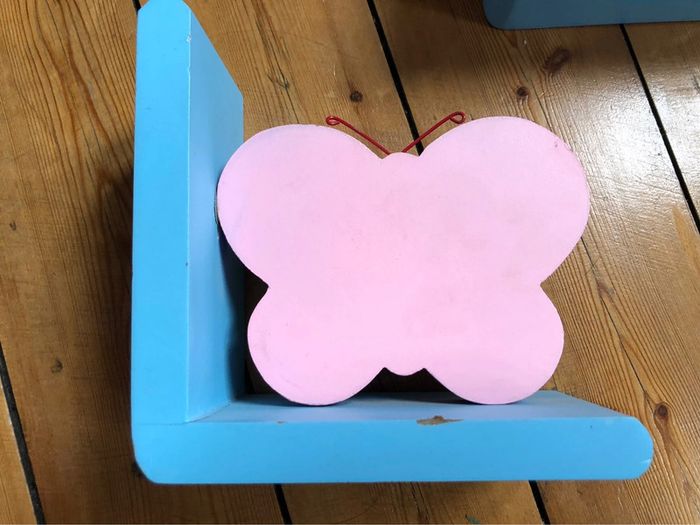 Cales livres - déco chambre fille fleur / papillon - photo numéro 4