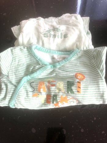 Lots de 2 pyjamas vert