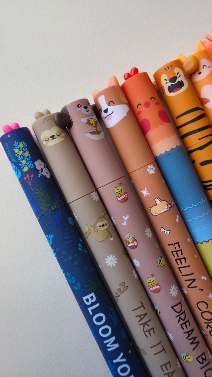 Lot de 22 stylos animaux kawaii type legami - photo numéro 3