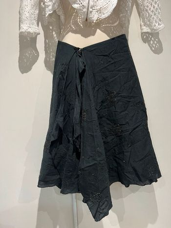 Jupe noir Roxy avec sequins style bohème, gitans gitane