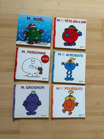 6 livres Monsieur Madame