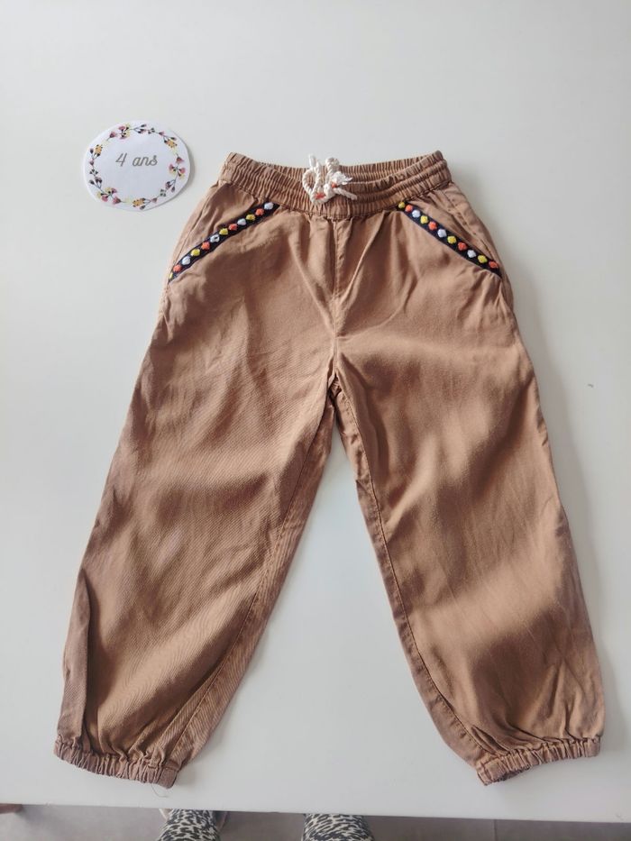 Pantalon d'été en coton fille 4 ans tbe - photo numéro 2