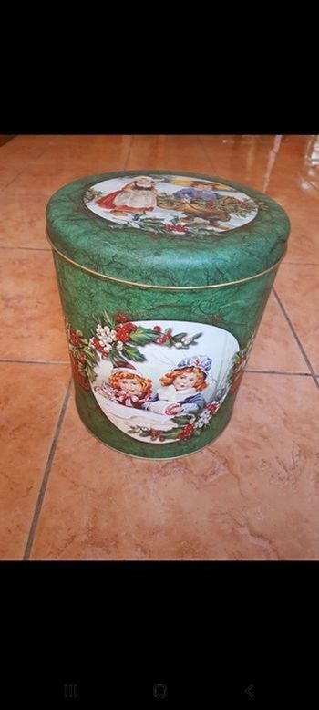 Boîte en métal déco fille