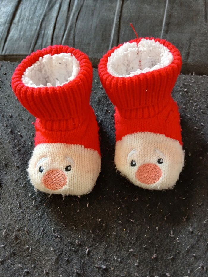 Chaussons de noel 9/12 mois - photo numéro 2